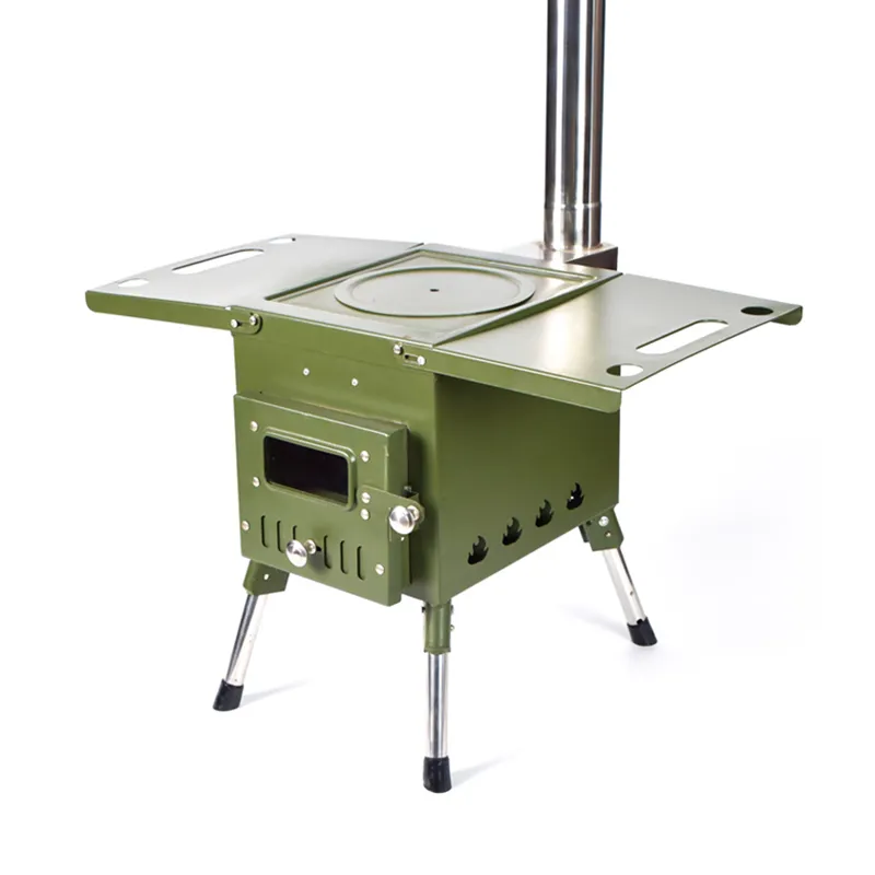 Petit réchaud de camping vert