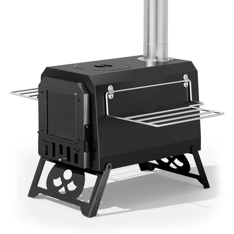 Réchaud de camping portable noir